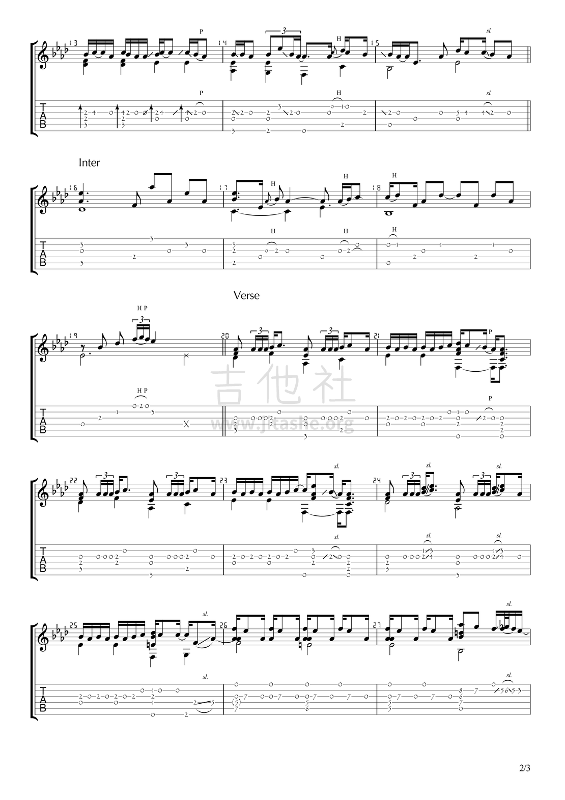 魔法の絨毯(Magic Carpet)吉他谱(图片谱,独奏,标准调弦,日语歌曲)_川崎鹰也(Takaya Kawasaki)_川崎鷹也 - 魔法の絨毯_02.png