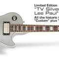 Ltd. Ed. TV Silver Les Paul Custom PRO