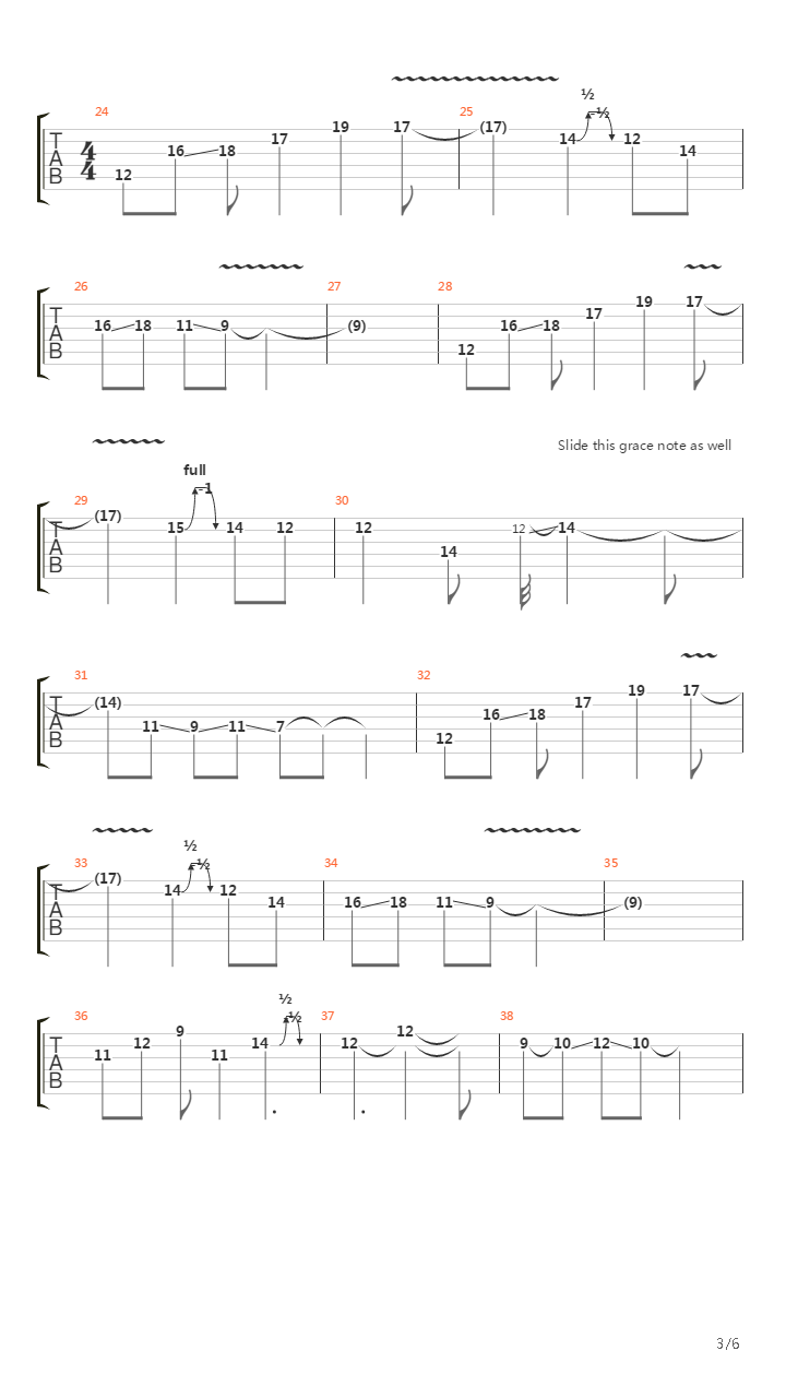 No More Distance(firsthalf)吉他谱