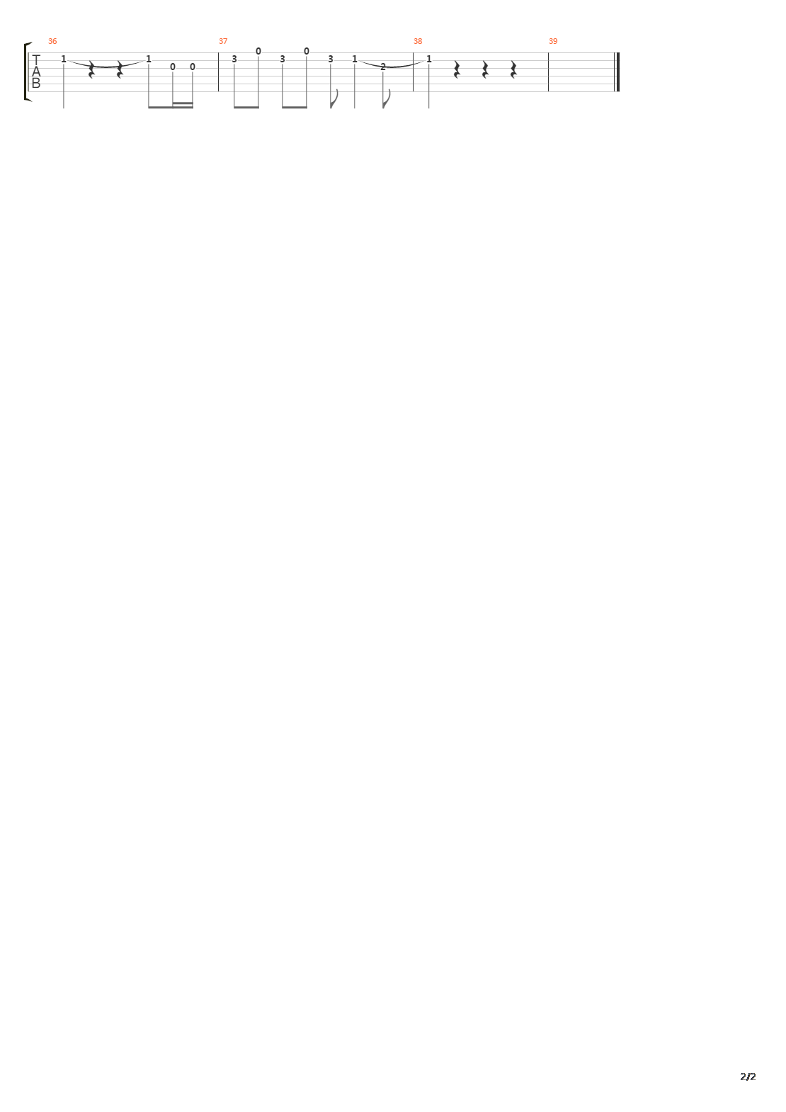 心地吉他谱
