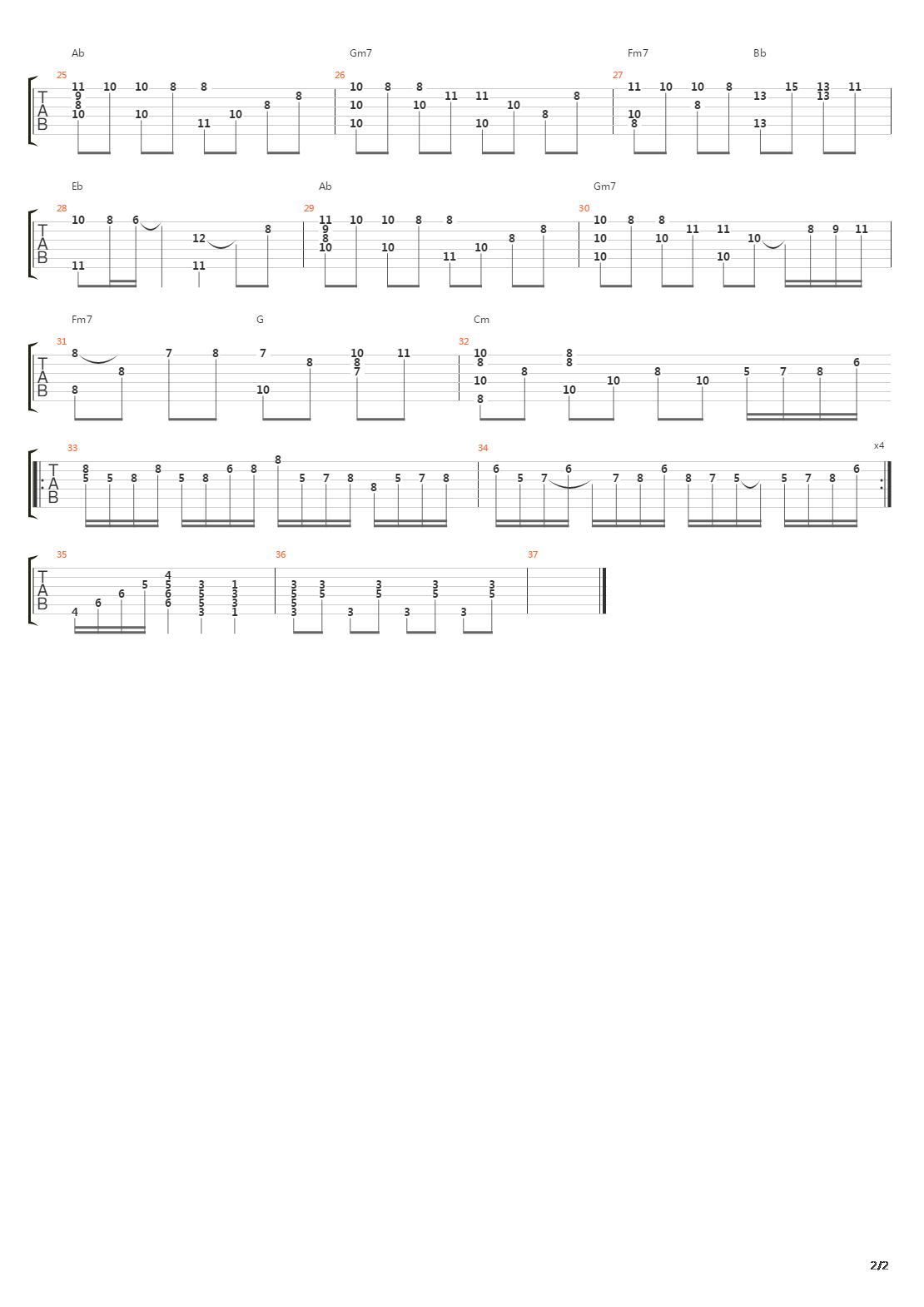 伤信吉他谱