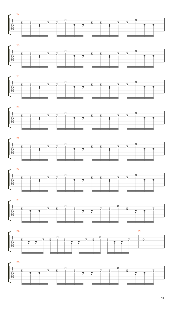 喜欢你吉他谱