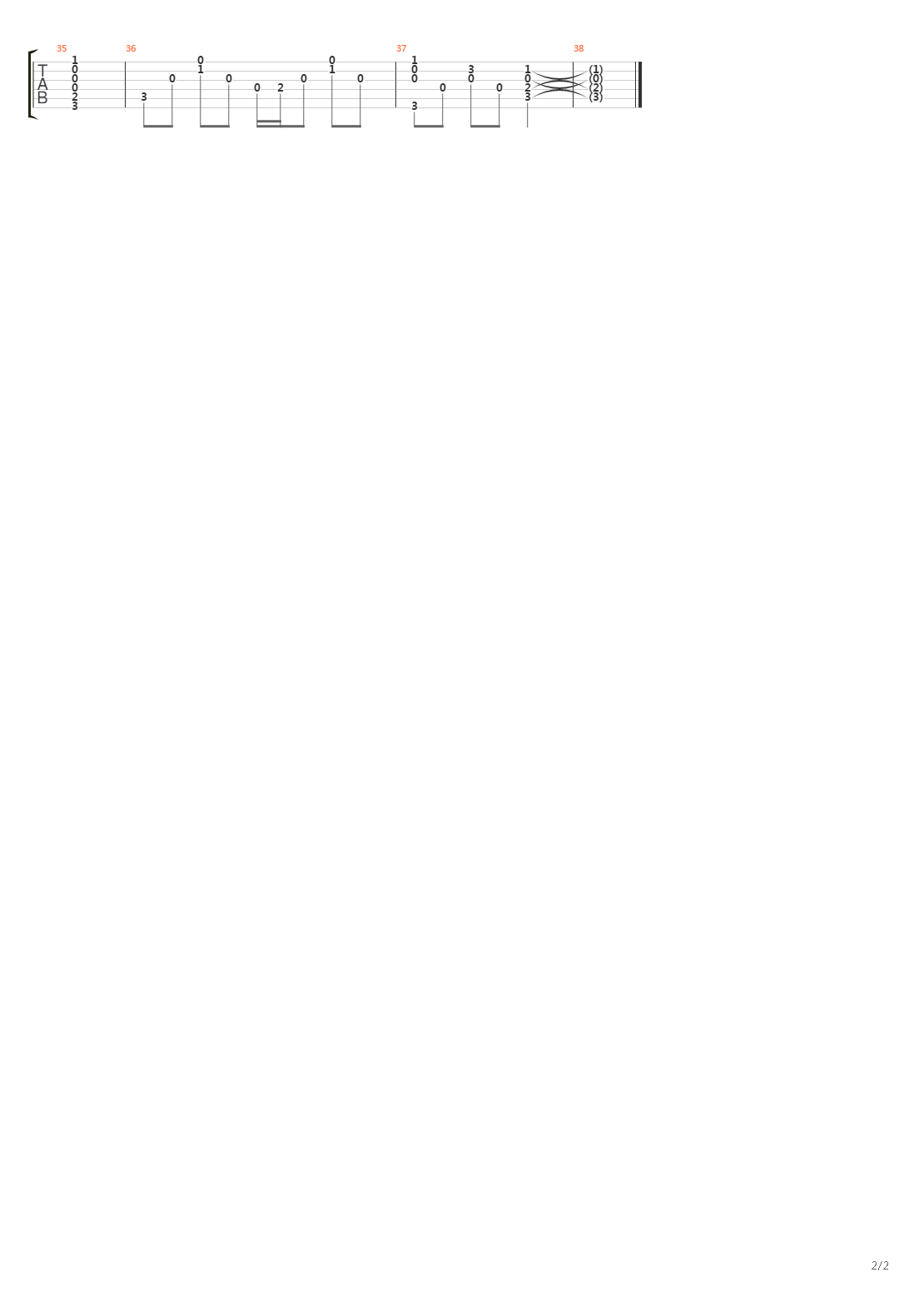 渔火闪闪吉他谱