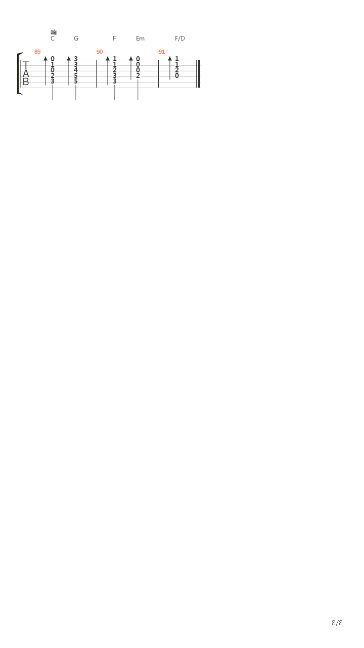 呢喃吉他谱