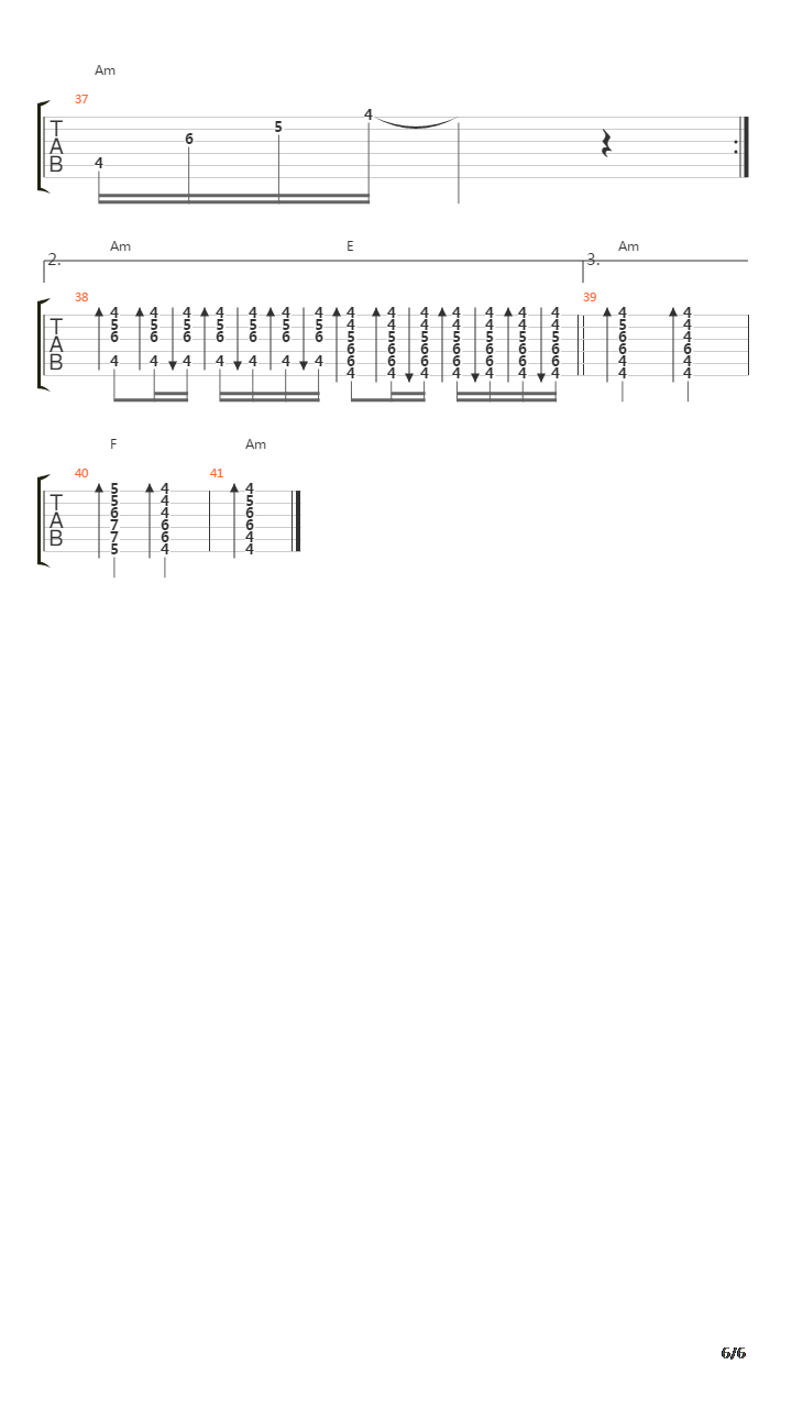 找一个字代替吉他谱