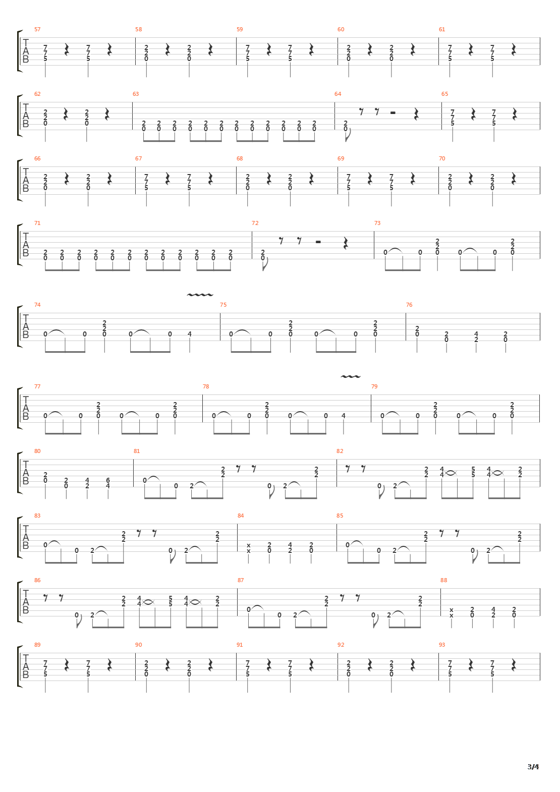 杰作吉他谱