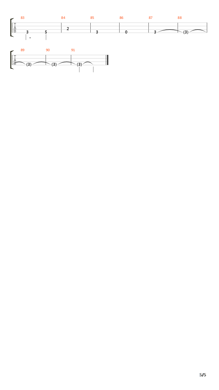 闷吉他谱