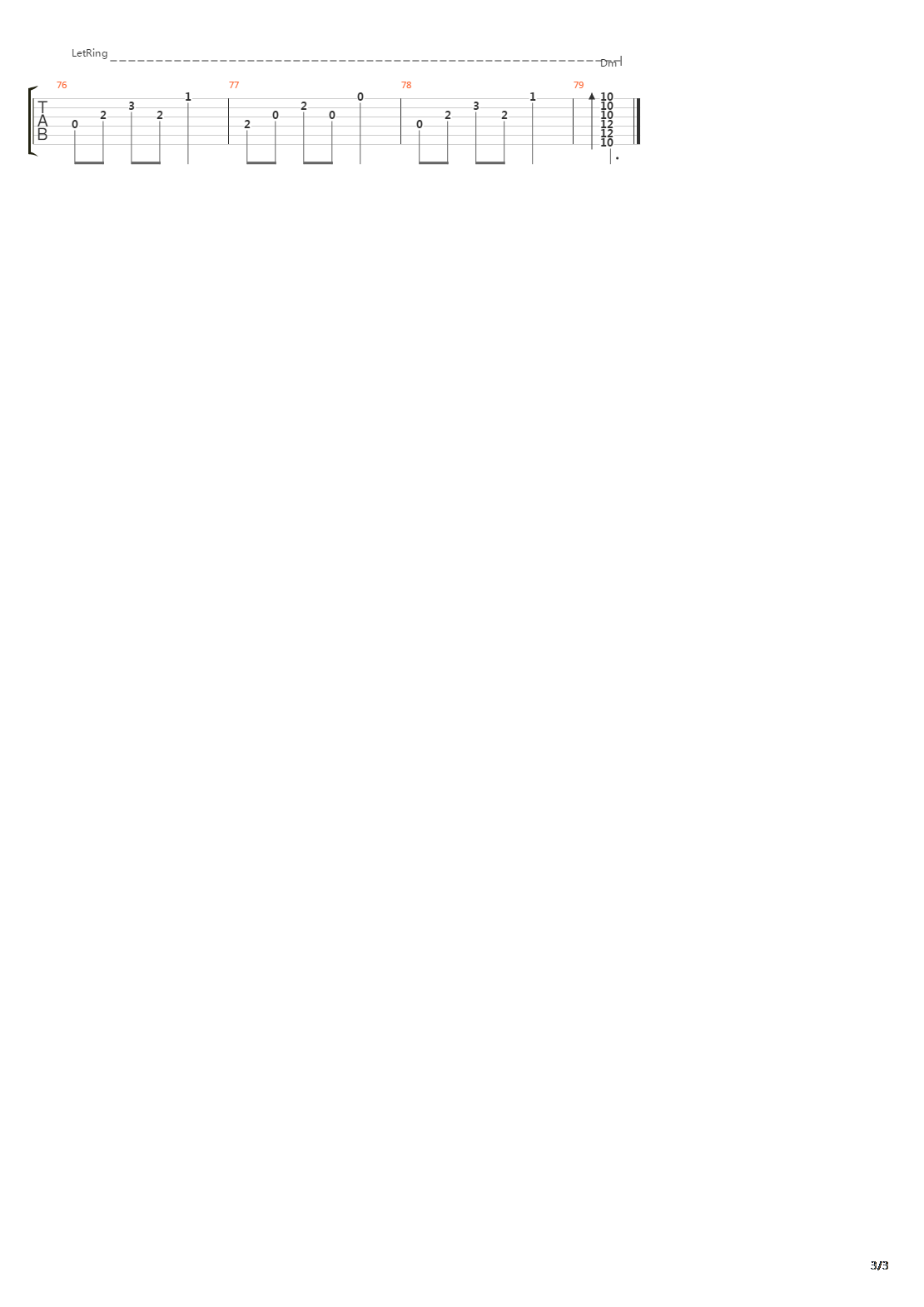 黄昏来临吉他谱
