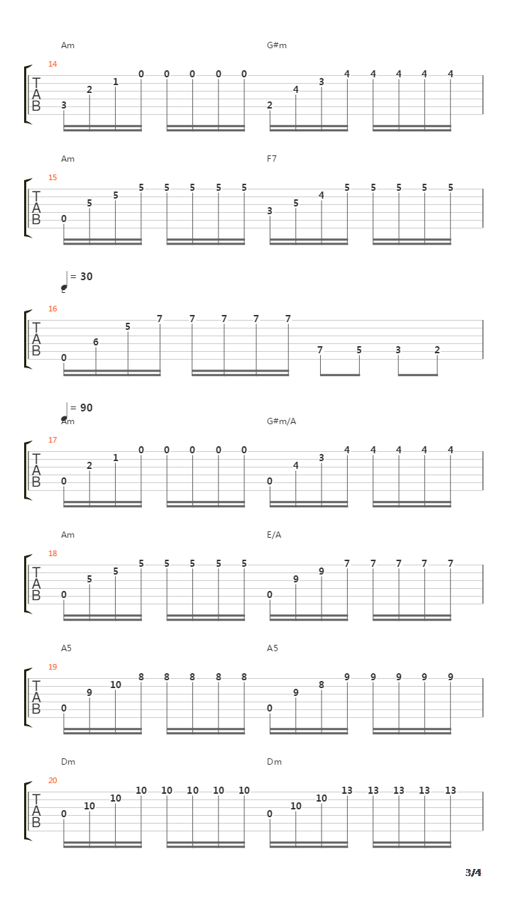 卡尔卡西练习曲 - 02吉他谱