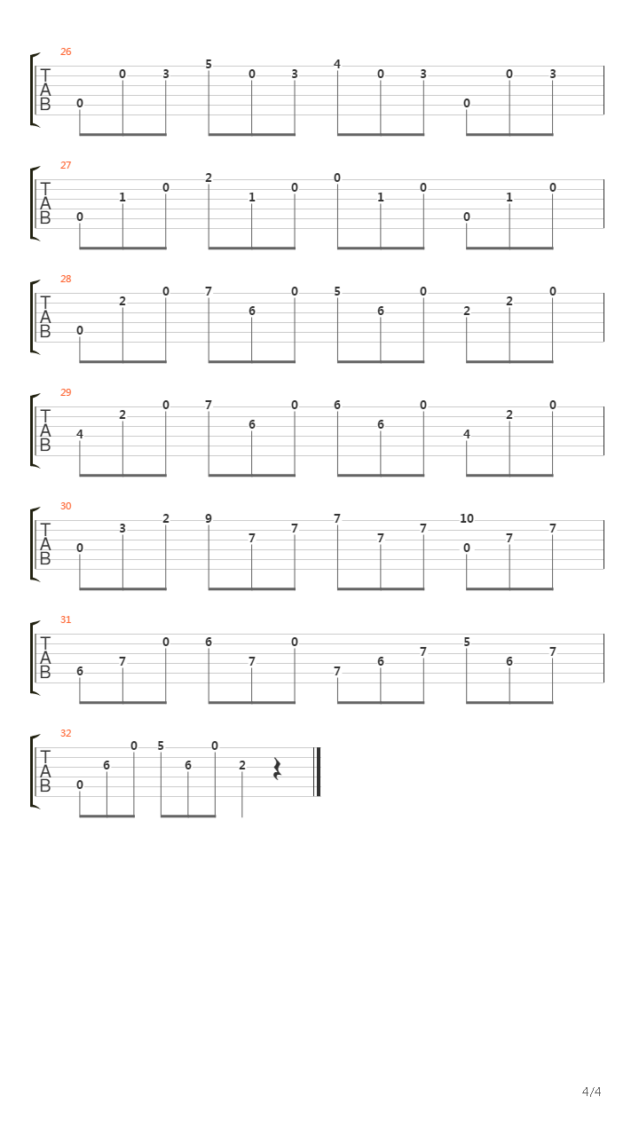 卡尔卡西练习曲 - 03吉他谱