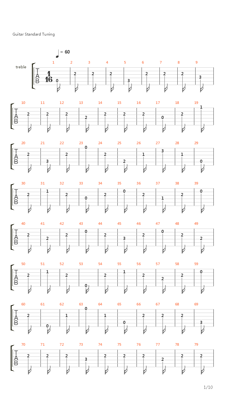 卡尔卡西练习曲 - 07吉他谱