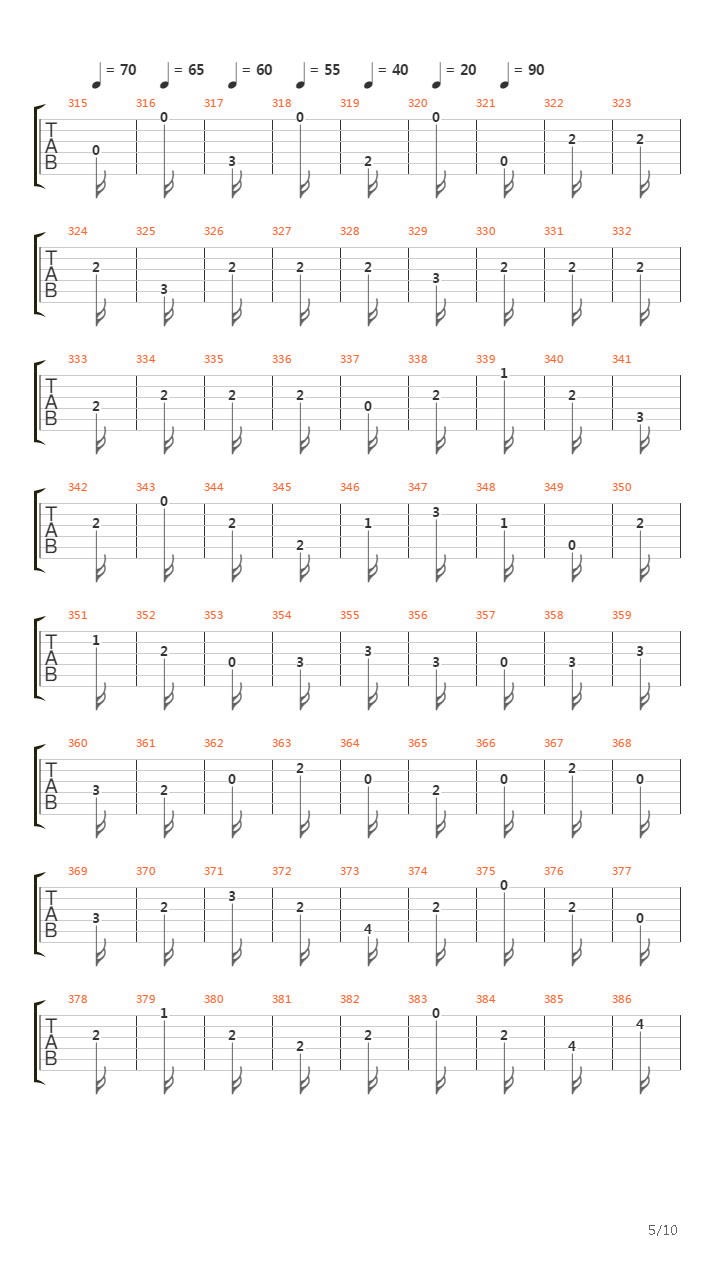 卡尔卡西练习曲 - 07吉他谱