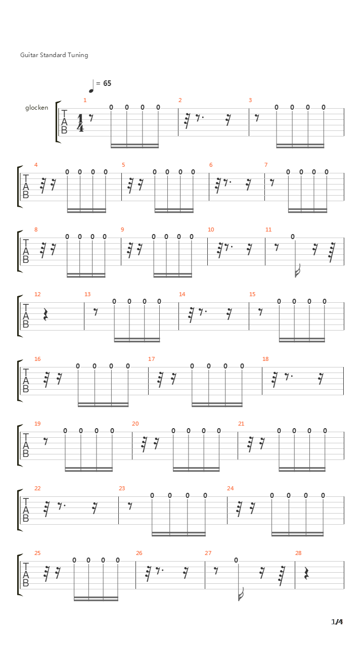 卡尔卡西练习曲 - 13吉他谱