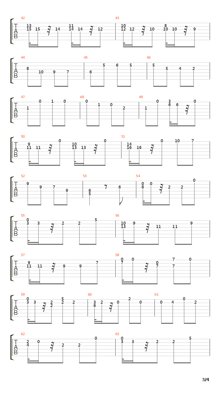 卡尔卡西练习曲 - 21吉他谱