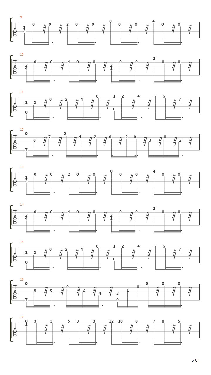 卡尔卡西练习曲 - 23吉他谱