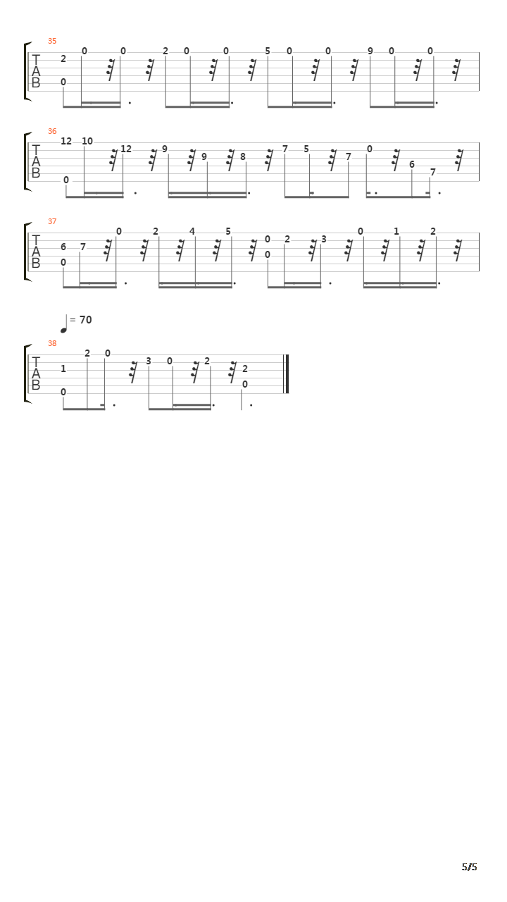 卡尔卡西练习曲 - 23吉他谱