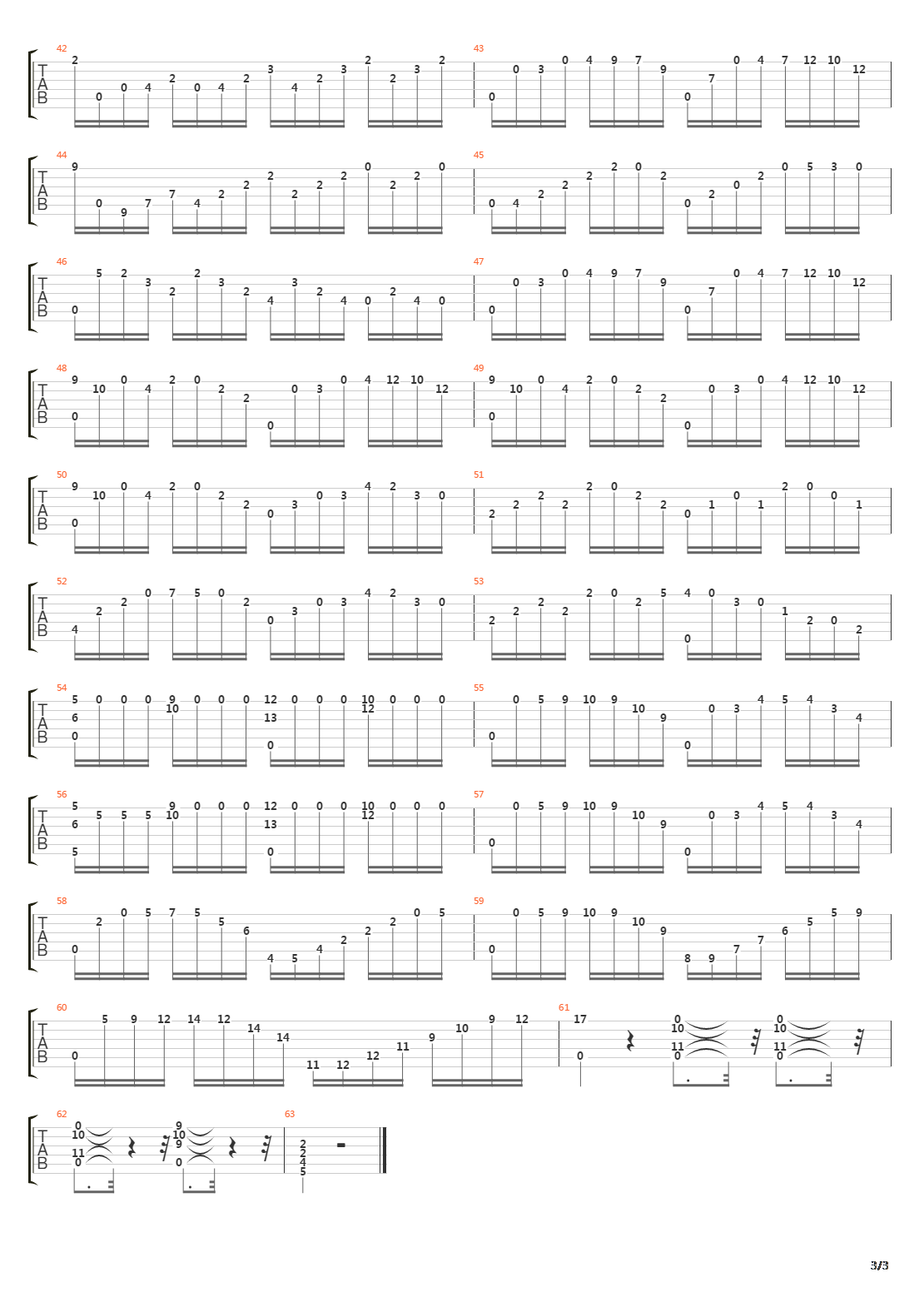 卡尔卡西练习曲 - 25吉他谱