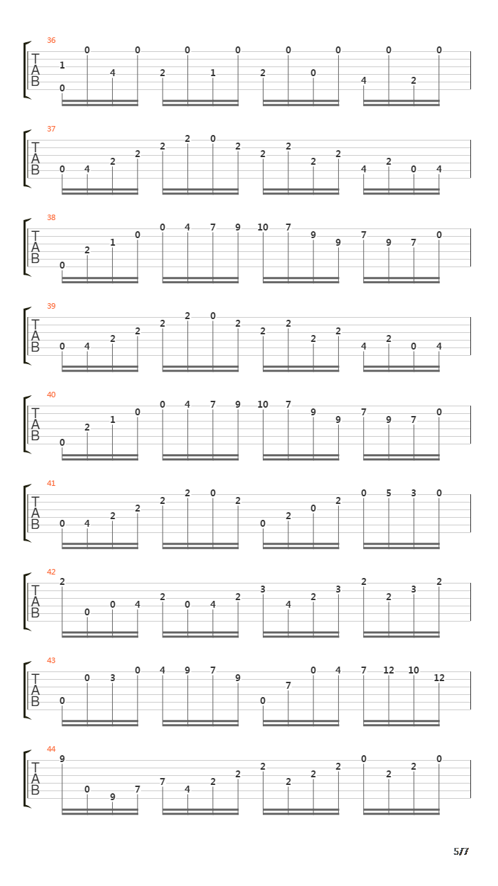 卡尔卡西练习曲 - 25吉他谱
