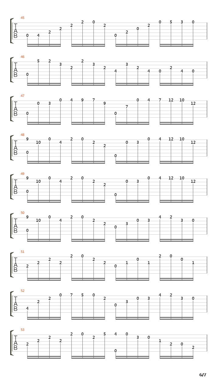 卡尔卡西练习曲 - 25吉他谱