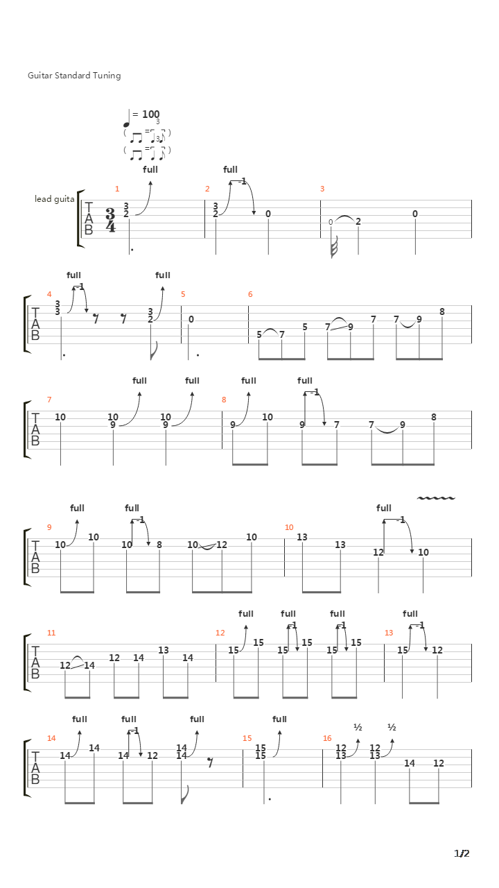 小林克己练习曲 - 3吉他谱