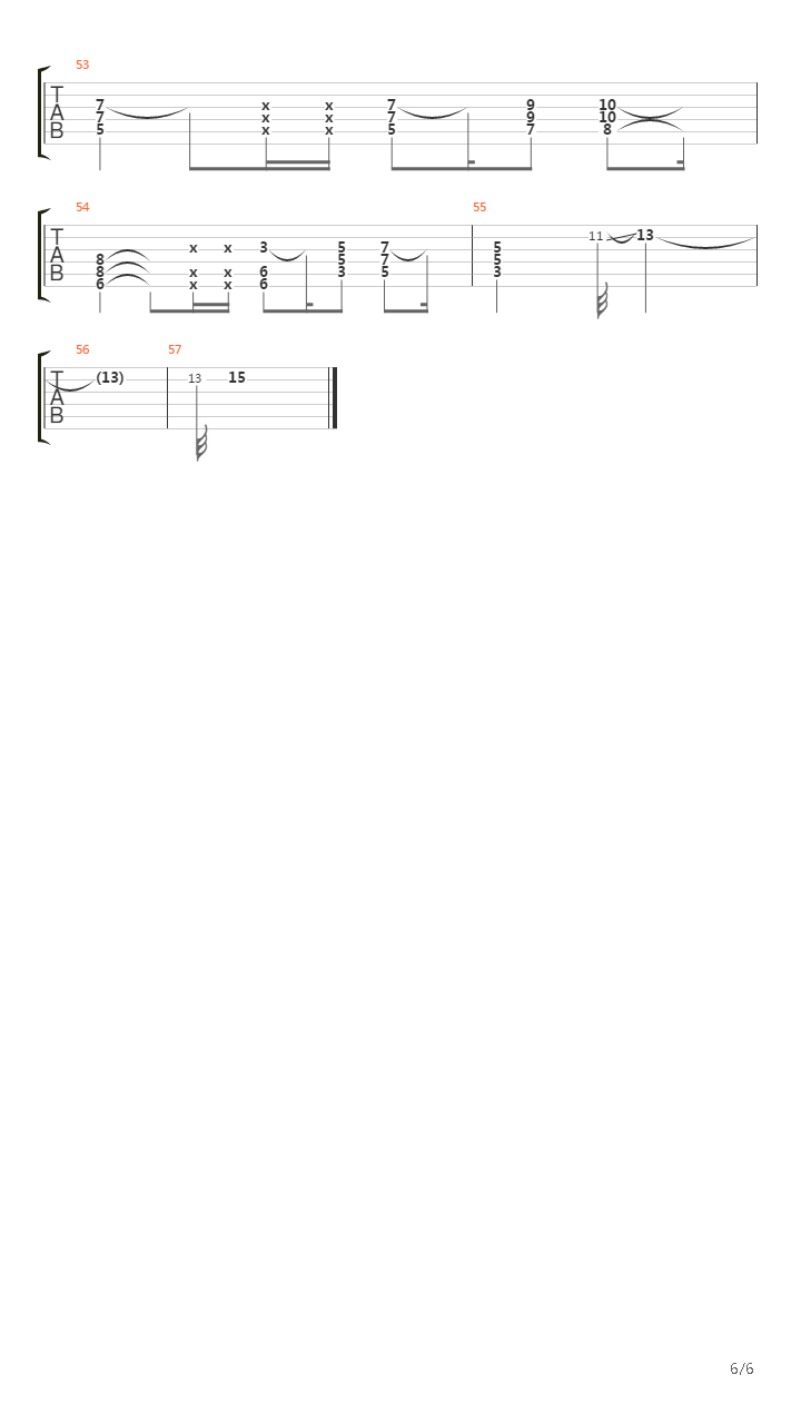 死亡金属练习曲4吉他谱