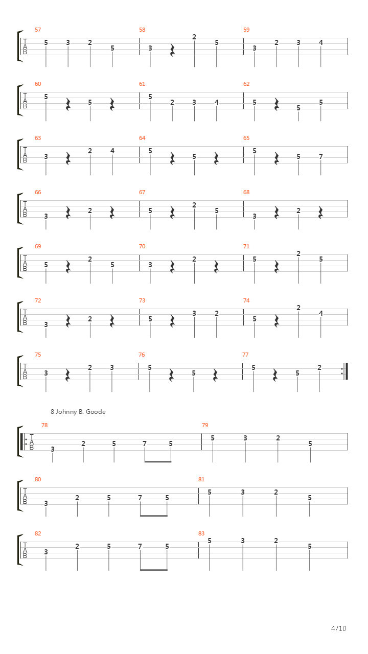 贝司练习( Exercises) -  Riff_'s 50_'s吉他谱