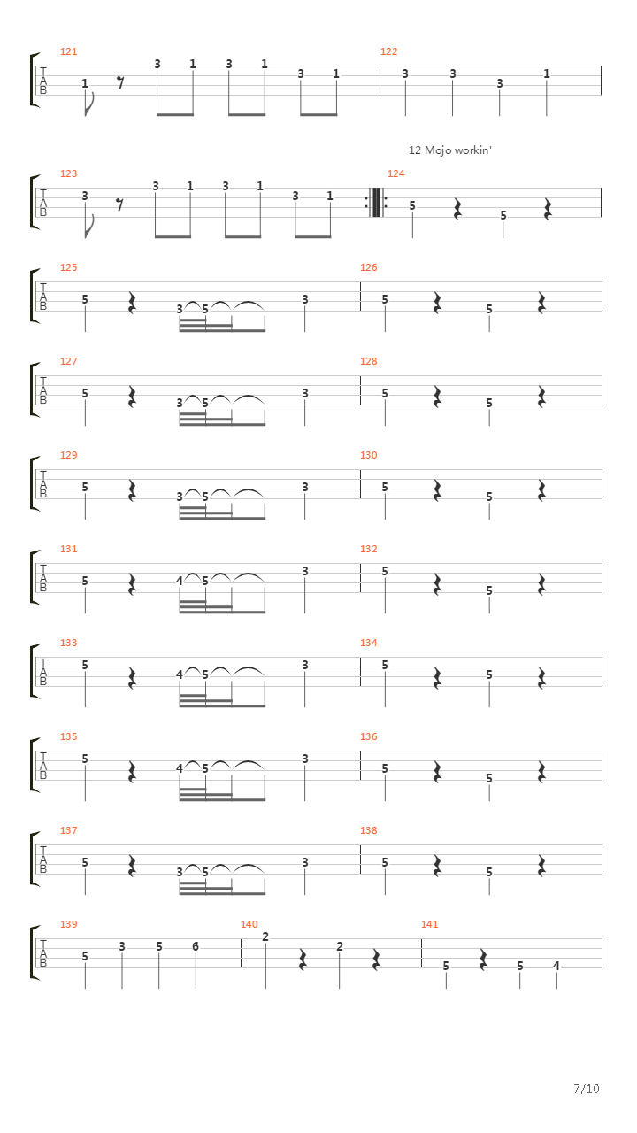 贝司练习( Exercises) -  Riff_'s 50_'s吉他谱