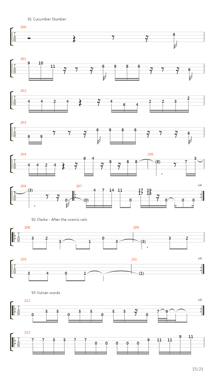 贝司练习( Exercises) -  Riff_'s 70_'s吉他谱