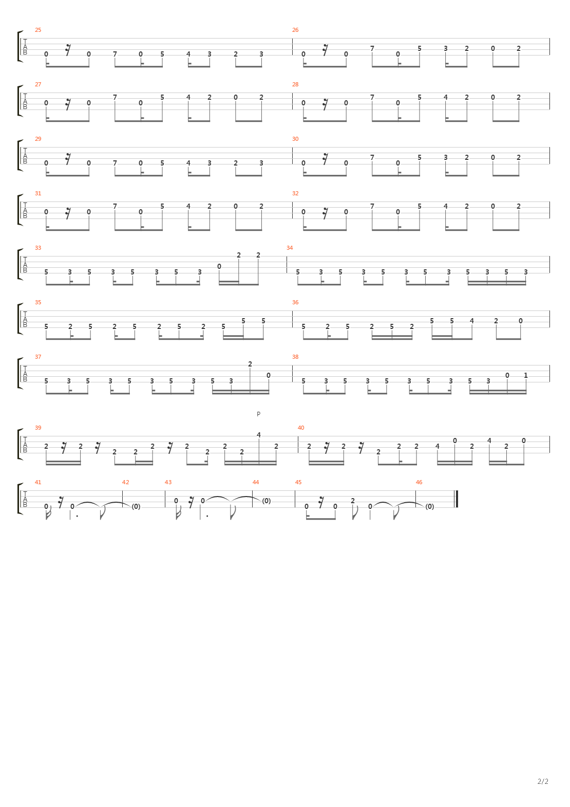贝司练习( Exercises) - Cold Waves吉他谱
