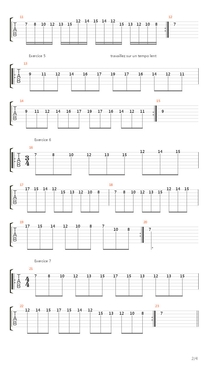 点弦练习 - 8 Fingers Tapping Lesson吉他谱