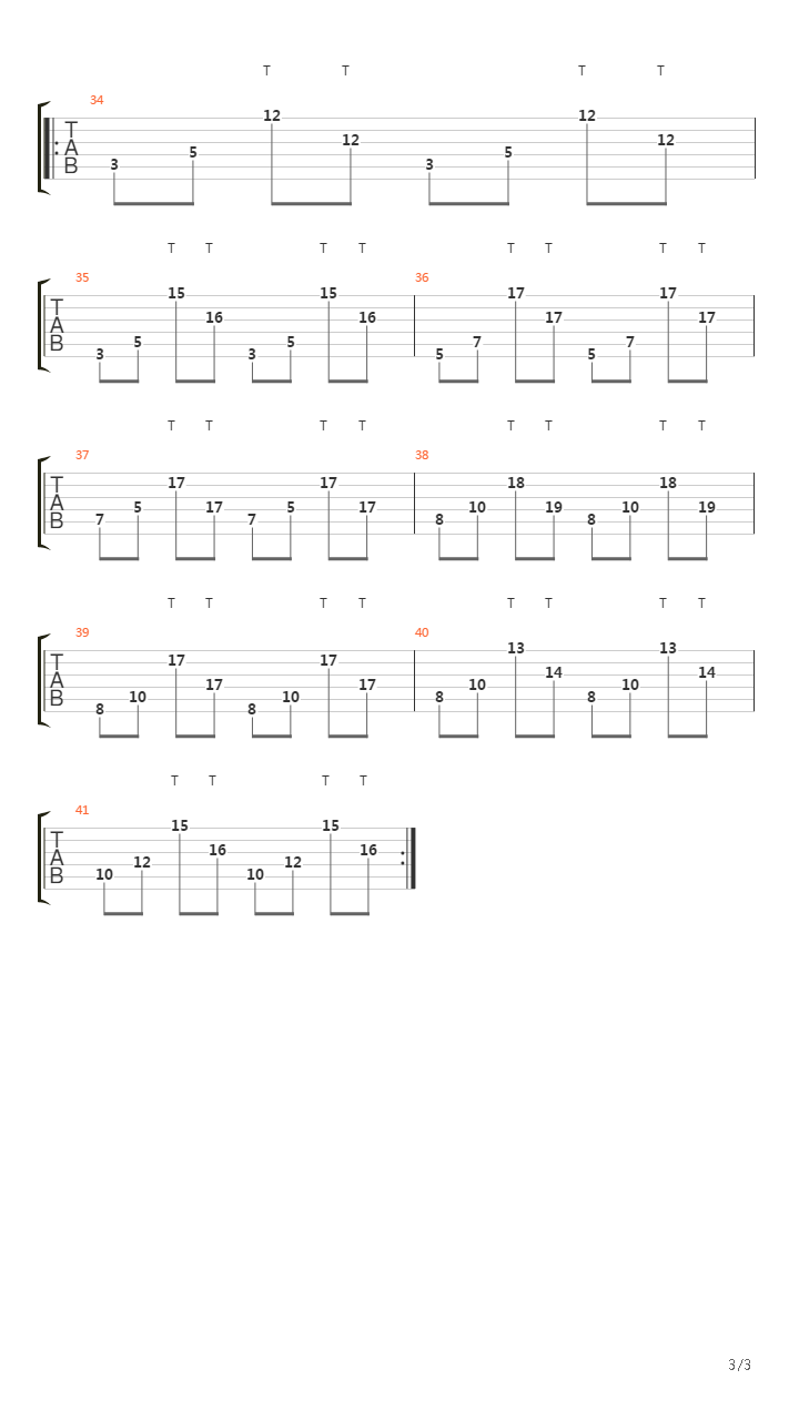 点弦练习 - Basic Two Finger Tapping吉他谱