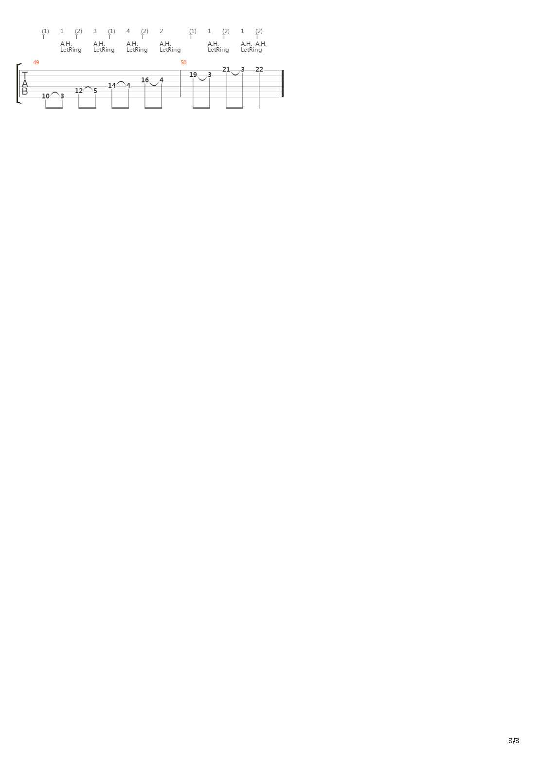 点弦练习 - Eight Tapping Exercises吉他谱