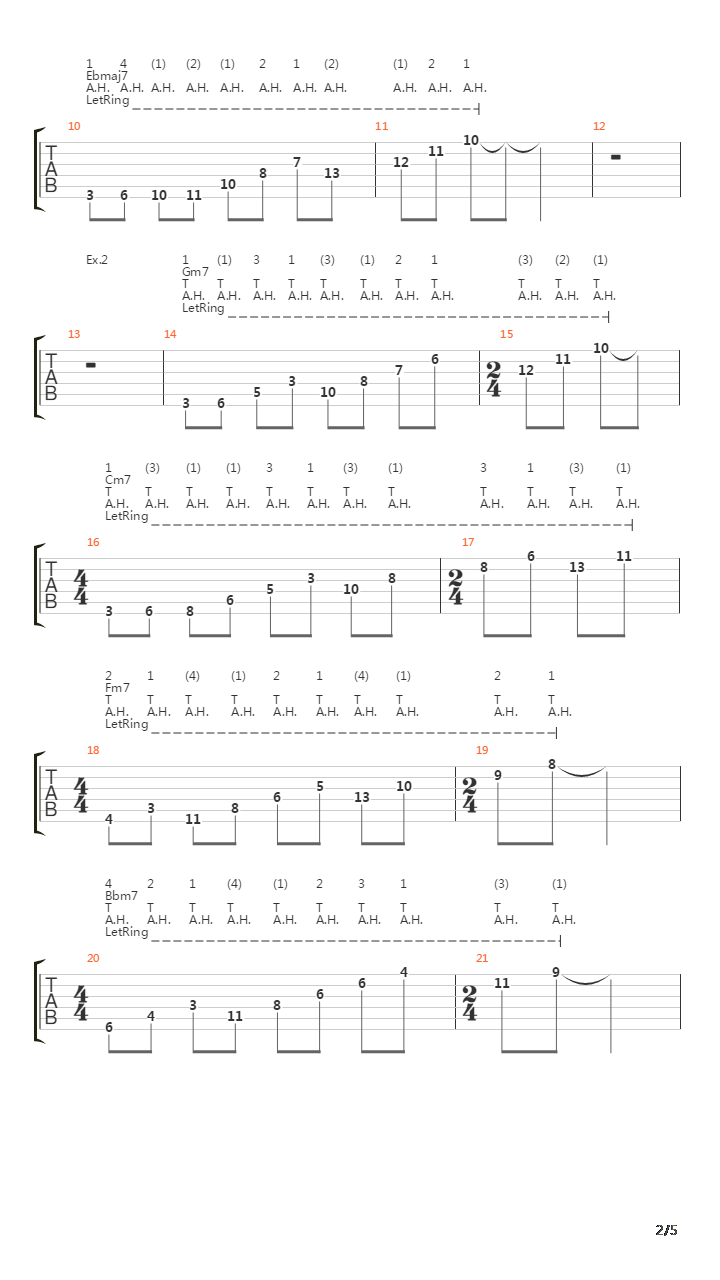 点弦练习 - Eight Tapping Exercises吉他谱