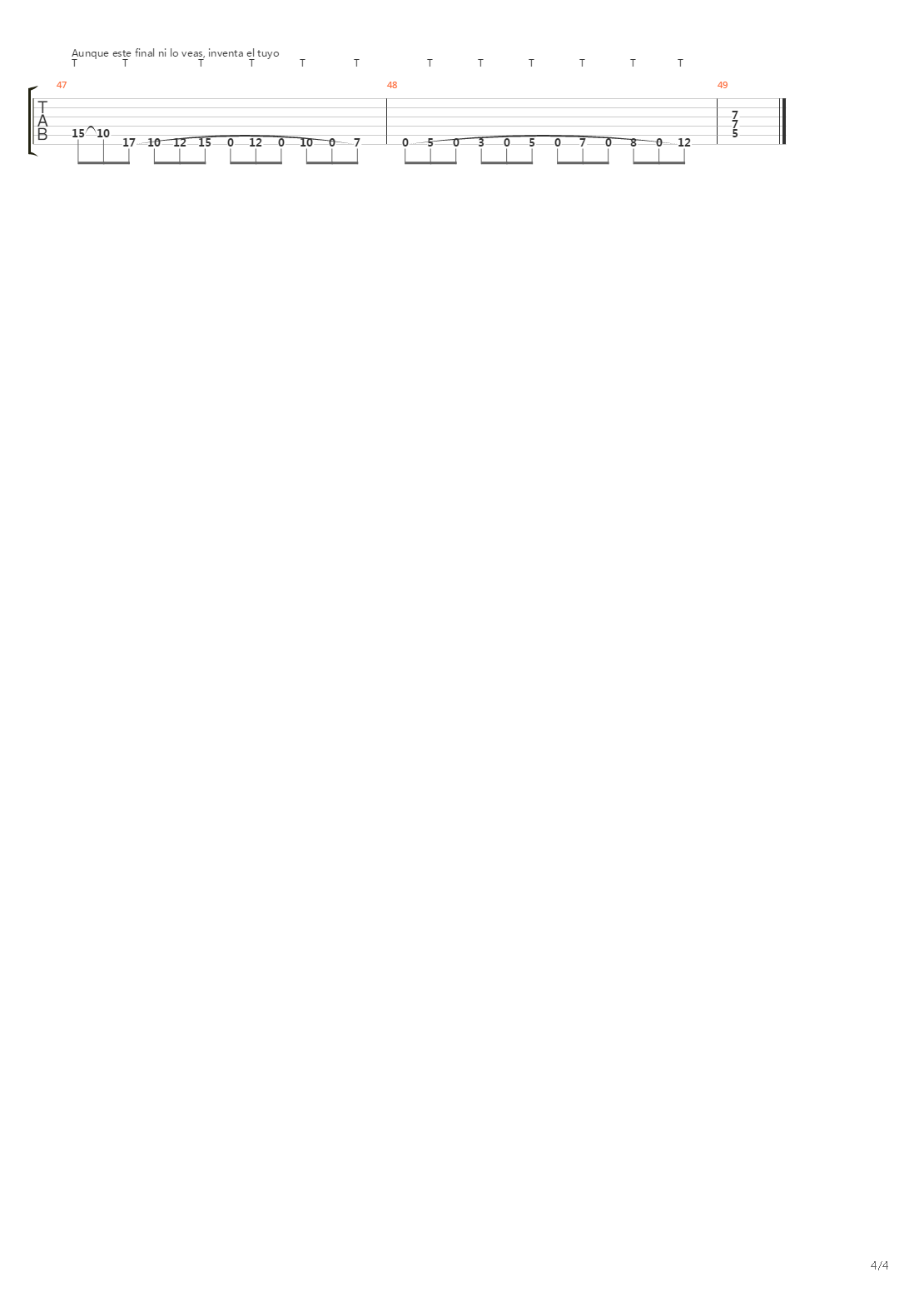 点弦练习 - Ejercicios De Tapping吉他谱