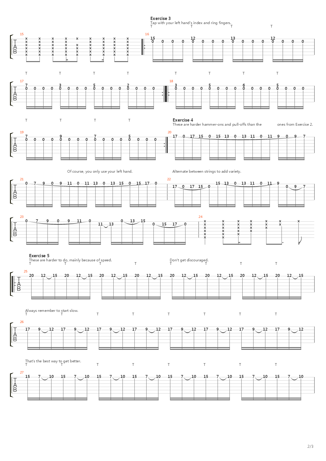 点弦练习 - Spot-on Tapping Exercise吉他谱