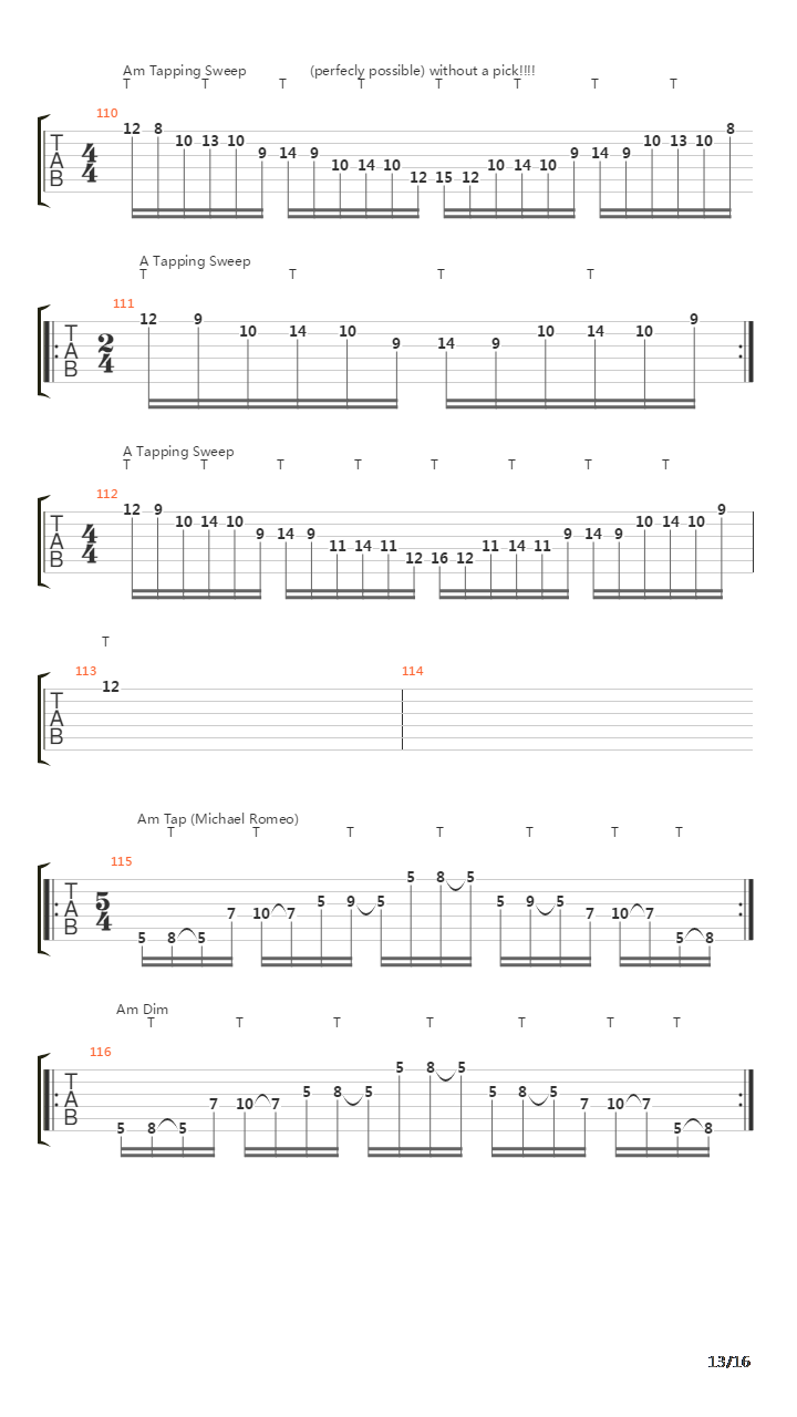 扫拨练习 - All About Sweep Picking吉他谱