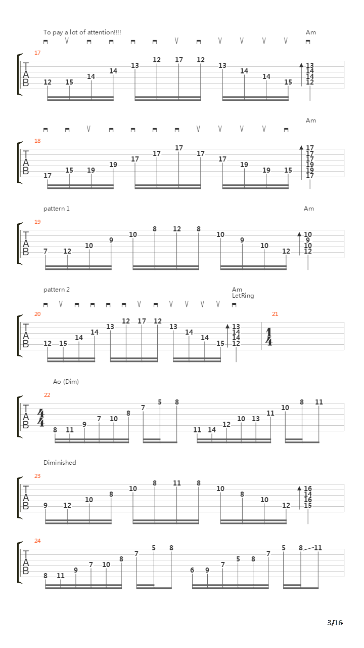 扫拨练习 - All About Sweep Picking吉他谱