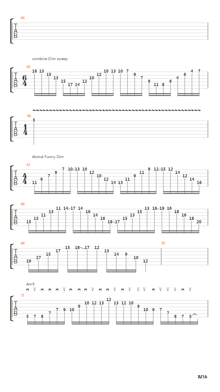 扫拨练习 - All About Sweep Picking吉他谱