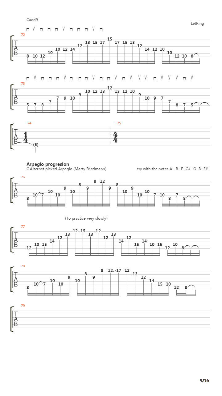 扫拨练习 - All About Sweep Picking吉他谱