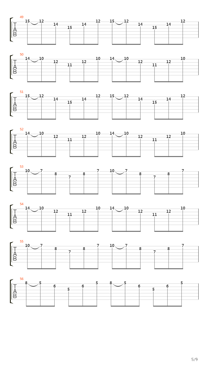 扫拨练习 - Sweep Picking (Sweeping Arpeggios)吉他谱