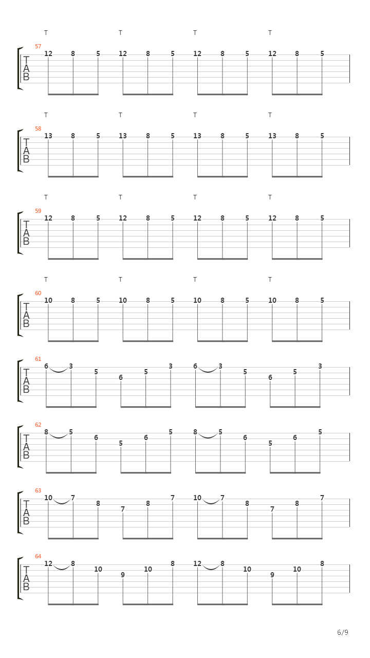 扫拨练习 - Sweep Picking (Sweeping Arpeggios)吉他谱