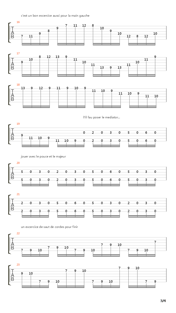 速弹练习(Shred) - 4 Ou 5 Gammes, Jouez.吉他谱