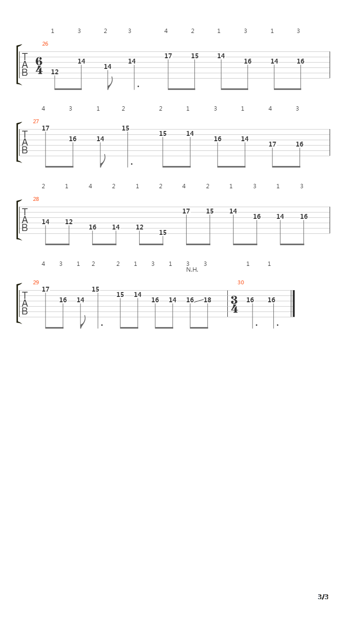 速弹练习(Shred) - String Skipping And Picking吉他谱