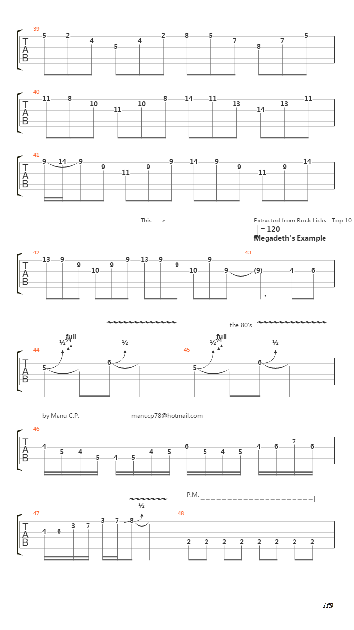 音阶练习&琶音练习 - Easy Arpeggios Theory吉他谱