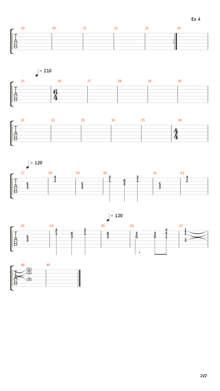 重金属练习 - Heavy Metal Guitar School - Lesson For Bands IV吉他谱