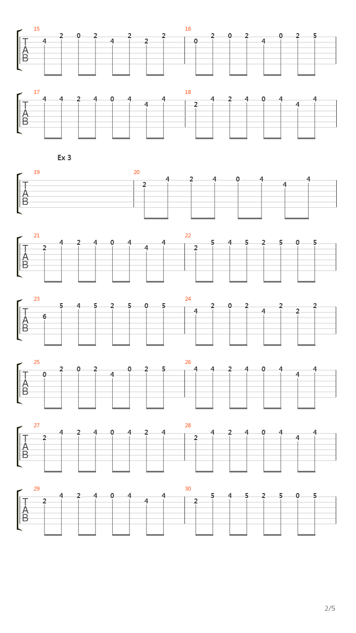 重金属练习 - Heavy Metal Guitar School - Lesson For Bands Part II吉他谱