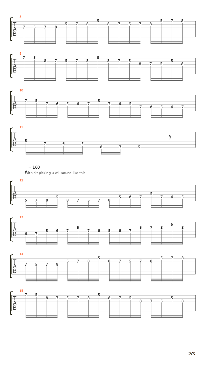 重金属练习 - Heavy Metal Guitar School - Pentatonic Scale吉他谱