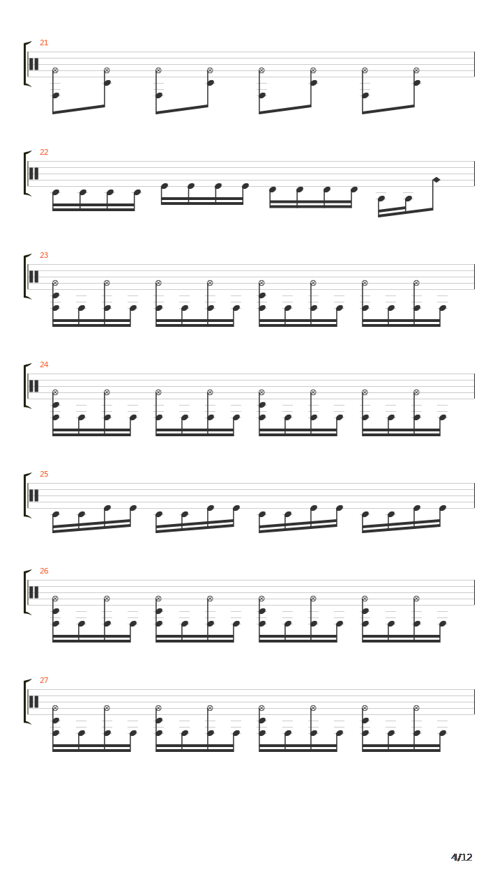 架子鼓练习 - Drum excercises, fills and beats吉他谱