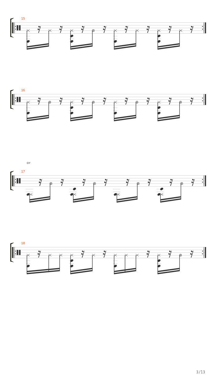 架子鼓练习 - Drum Tabbing For Newbies吉他谱