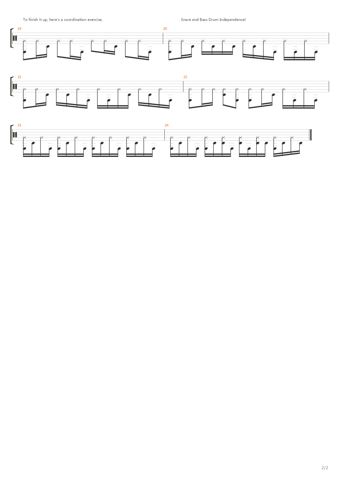 架子鼓练习 - Speed And Coordination Exercises吉他谱